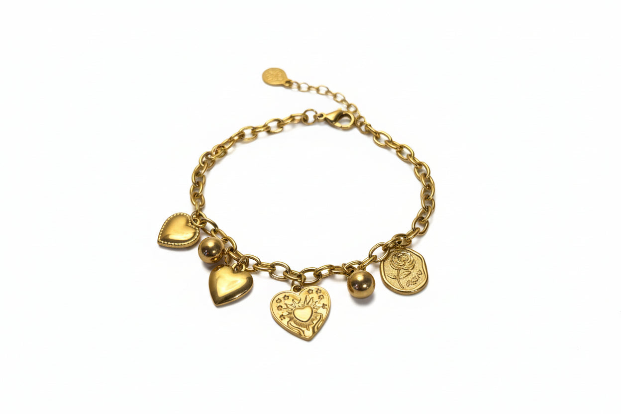 Bracelet Love Charm - GOLD